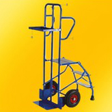 Structure tubulaire robuste adaptée Une utilisation intensive 2 types de roues :roues � bandage caou...